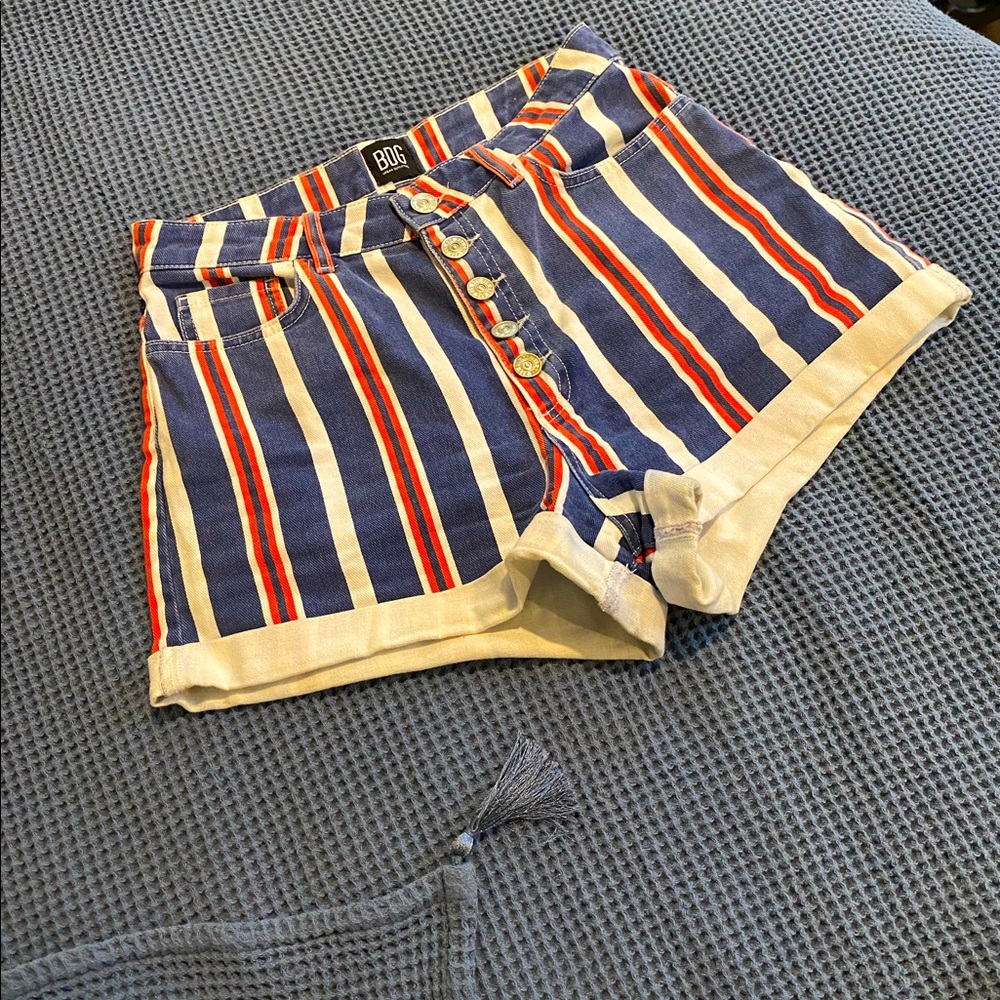 NWOT Urban Outfitters pinstripe mom high-rise
